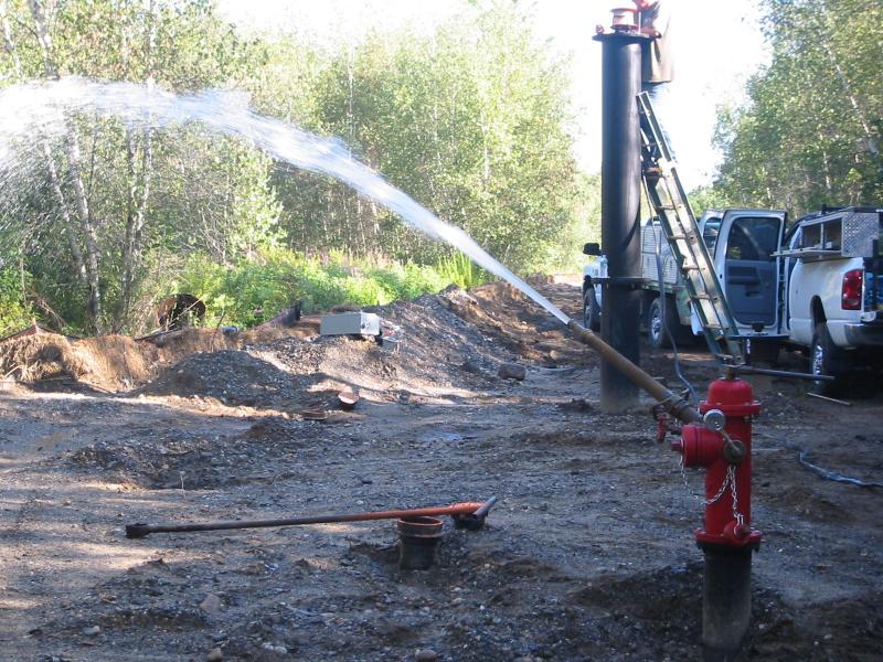 Installation of a public water supply well